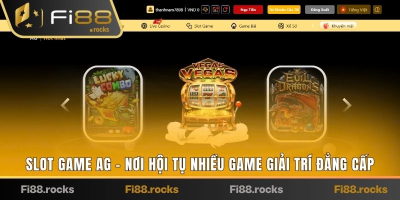 SLOT GAME AG - NƠI HỘI TỤ NHIỀU GAME GIẢI TRÍ ĐẲNG CẤP SLOT GAME AG