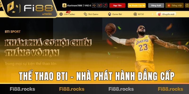 THỂ THAO BTI - NHÀ PHÁT HÀNH GAME ĐẲNG CẤP, HÀNG ĐẦU CHÂU Á  THỂ THAO BTI